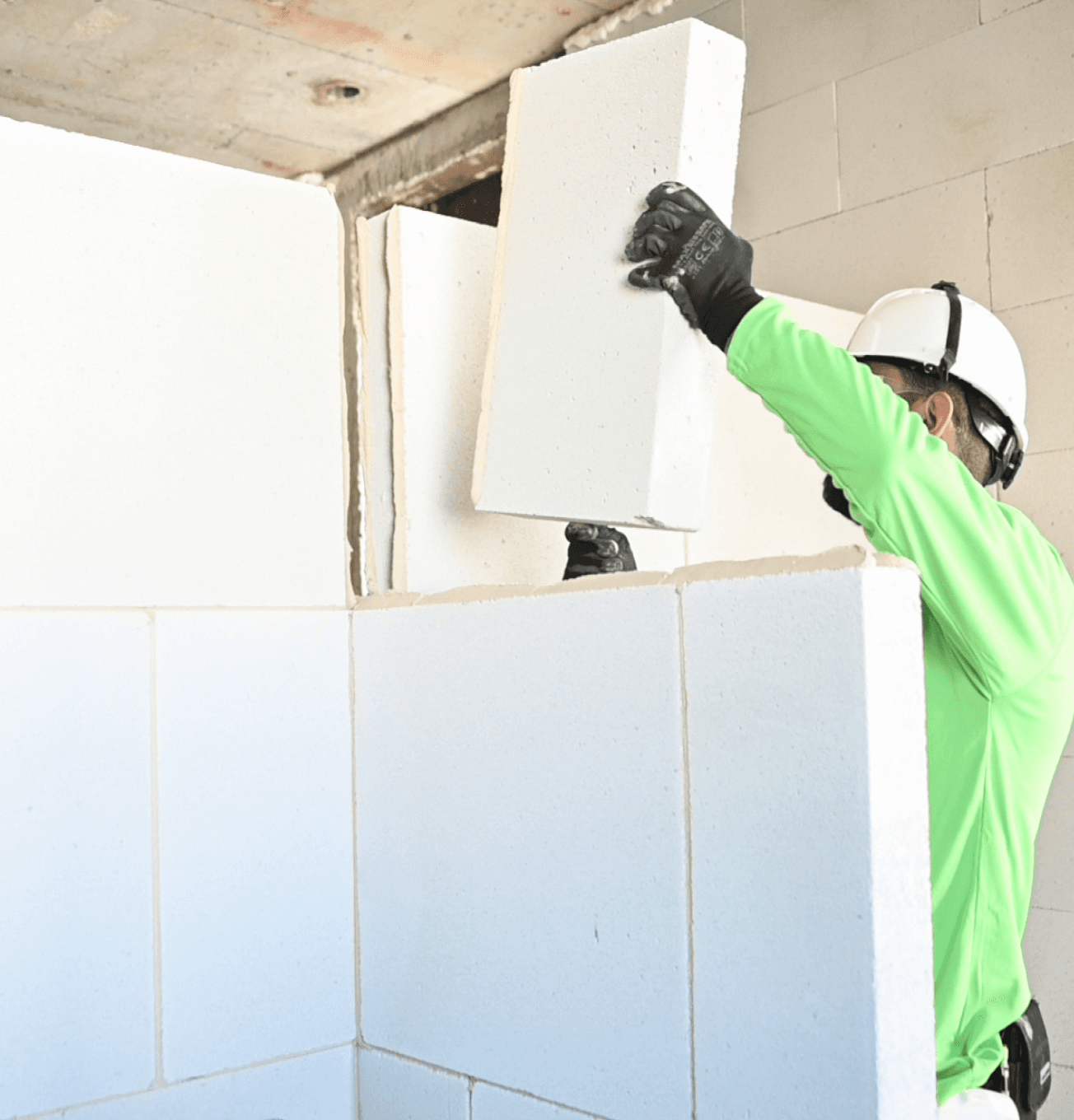 בלוק לבן לבנייה ירוקה White Block for Green Construction